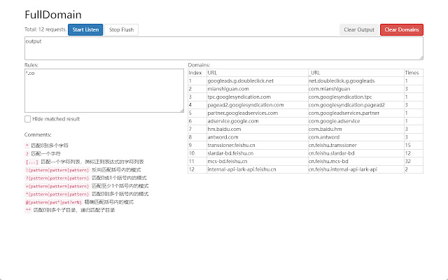 FullDomain  from Chrome web store to be run with OffiDocs Chromium online