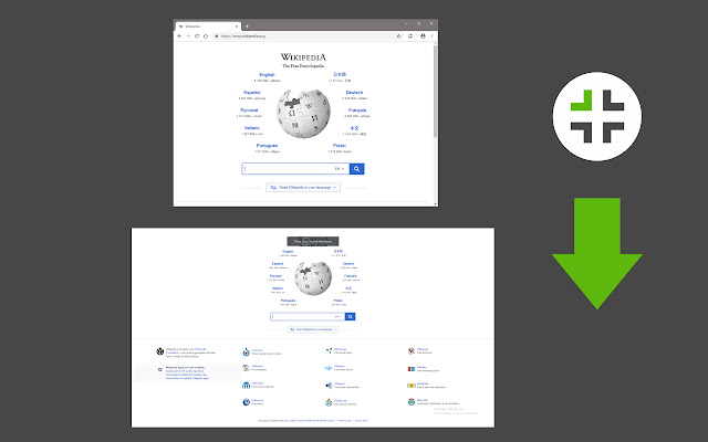 Full Screen Button  from Chrome web store to be run with OffiDocs Chromium online