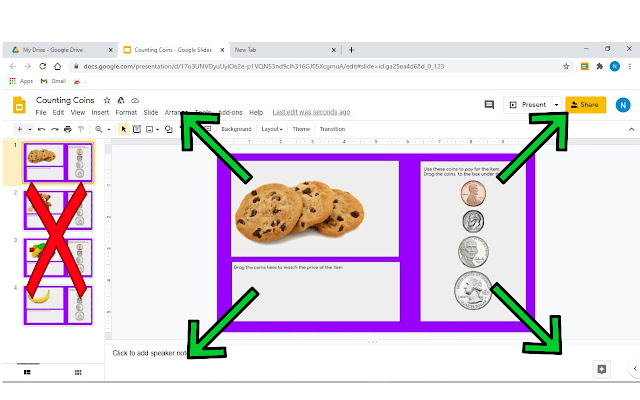 Fullscreen Interactive Google Slides(TM)  from Chrome web store to be run with OffiDocs Chromium online