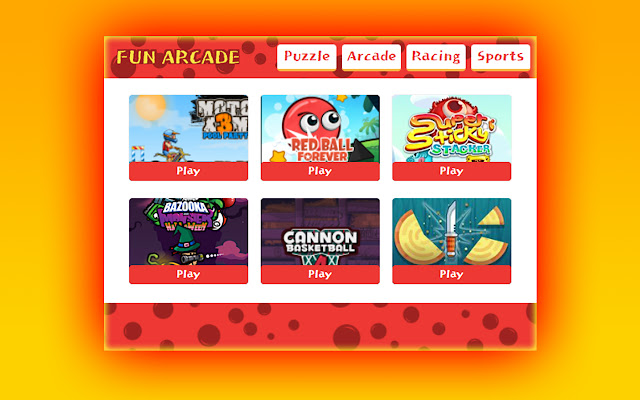 Fun Arcade  from Chrome web store to be run with OffiDocs Chromium online