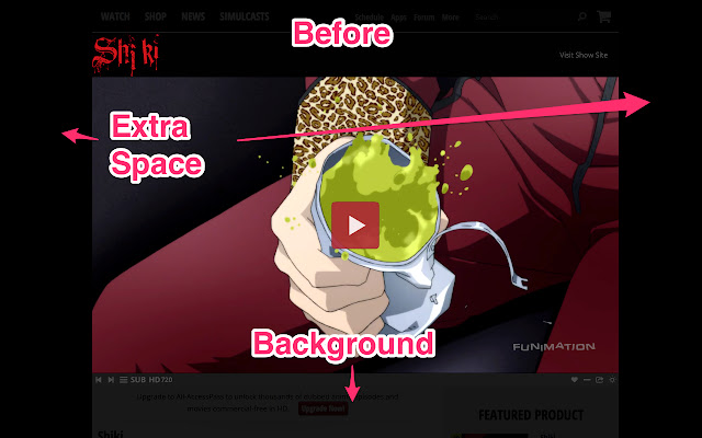 Funimation Better Lights Off  from Chrome web store to be run with OffiDocs Chromium online