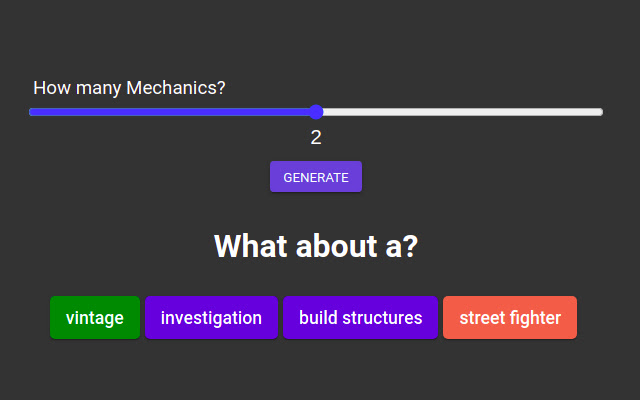 Game Idea Generator  from Chrome web store to be run with OffiDocs Chromium online