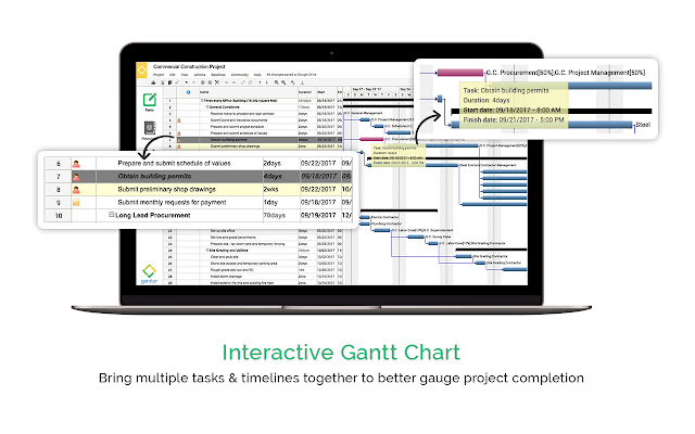 Gantter Project Management  from Chrome web store to be run with OffiDocs Chromium online