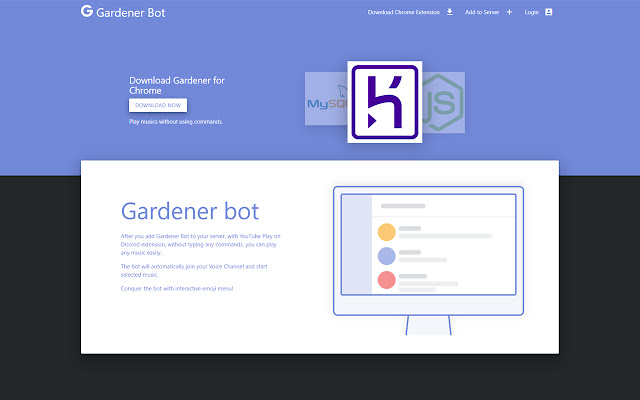 Gardener Bot  from Chrome web store to be run with OffiDocs Chromium online