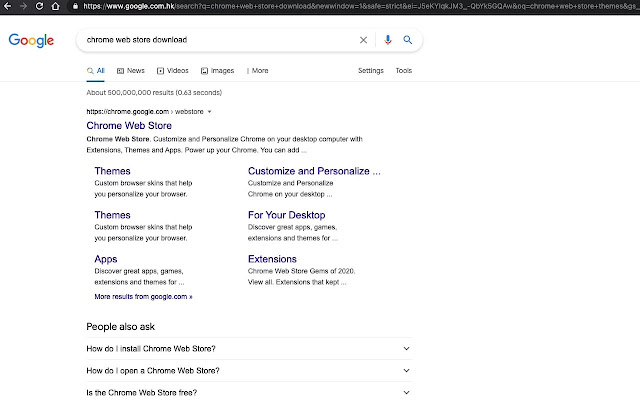 Gather Search Result  from Chrome web store to be run with OffiDocs Chromium online