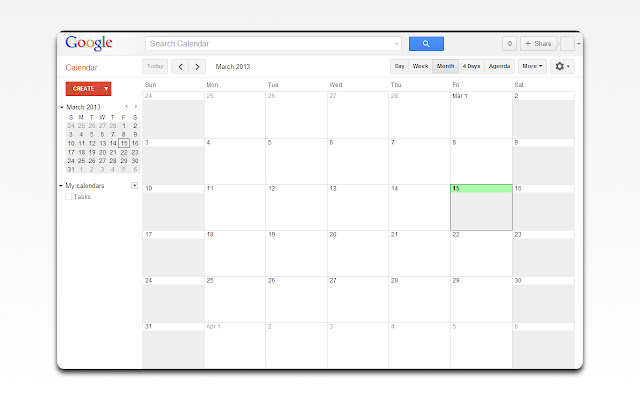 GCal Column Colours  from Chrome web store to be run with OffiDocs Chromium online