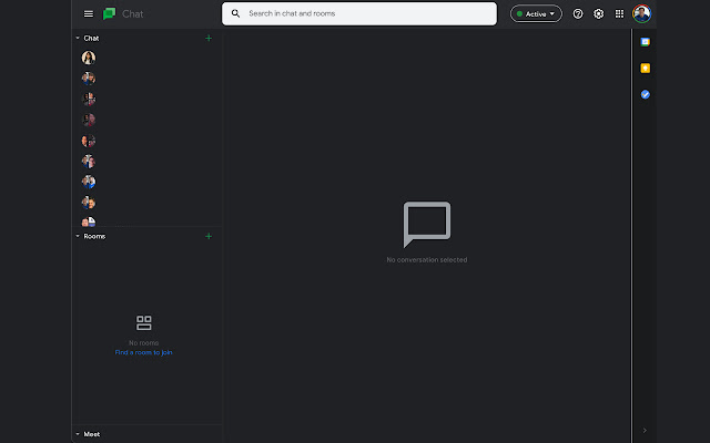 GChat Dark Mode  from Chrome web store to be run with OffiDocs Chromium online