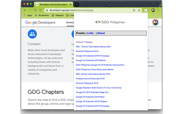 GDG Philippines  from Chrome web store to be run with OffiDocs Chromium online