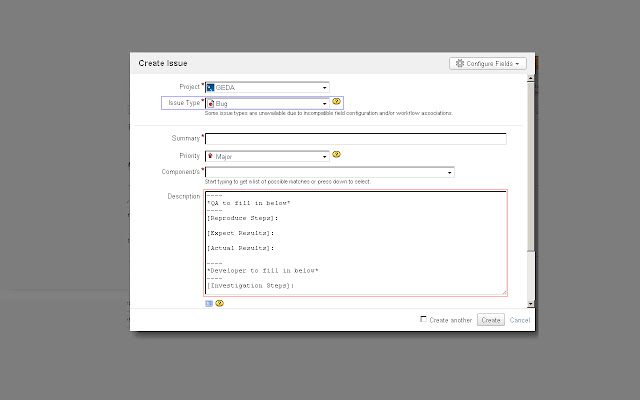 GEDA customized JIRA page  from Chrome web store to be run with OffiDocs Chromium online