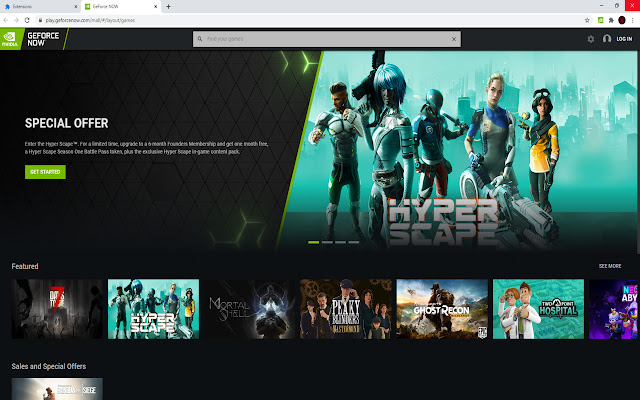 GeForce Now Web Enabler  from Chrome web store to be run with OffiDocs Chromium online