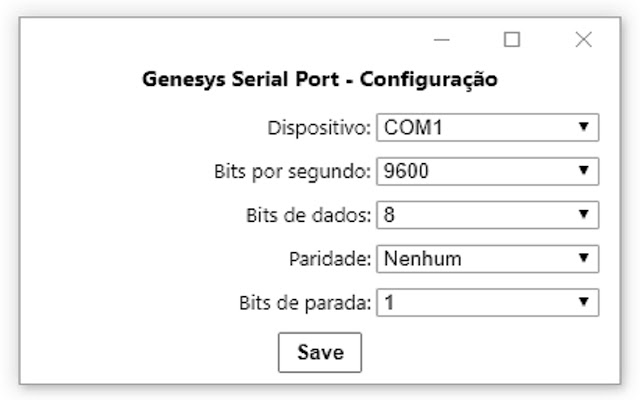 Genesys Serial Port  from Chrome web store to be run with OffiDocs Chromium online