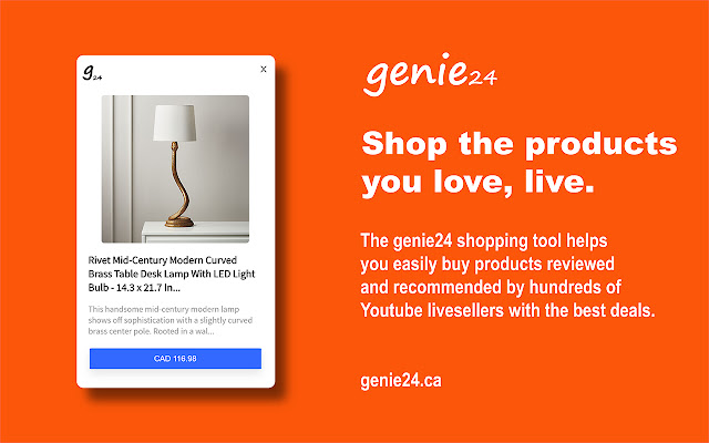 Genie24 Live Shopping Checkout  from Chrome web store to be run with OffiDocs Chromium online