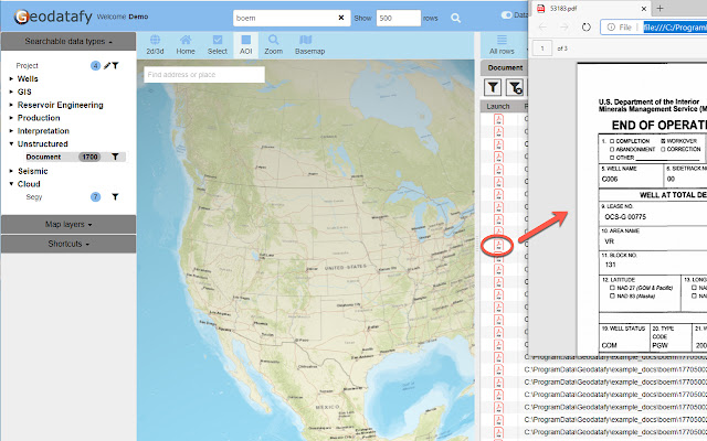 Geodatafy File Launcher  from Chrome web store to be run with OffiDocs Chromium online