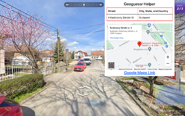 Geoguessr Helper  from Chrome web store to be run with OffiDocs Chromium online