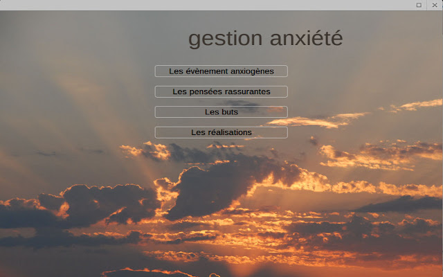 Gestion Anxiete  from Chrome web store to be run with OffiDocs Chromium online