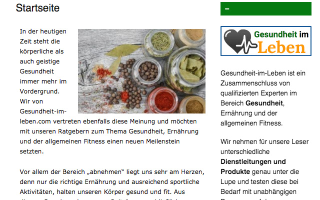 Gesundheit im Leben  from Chrome web store to be run with OffiDocs Chromium online