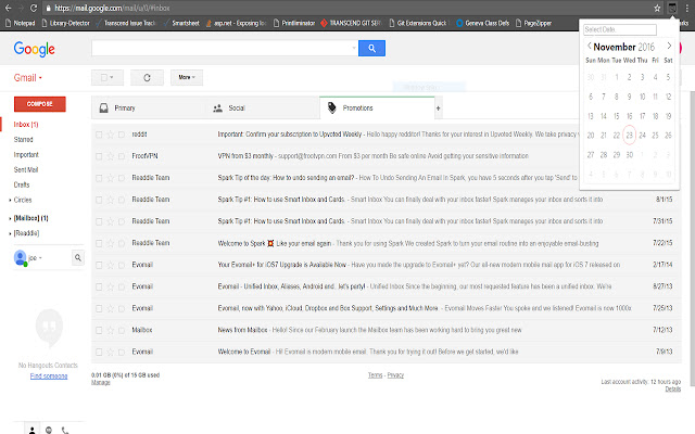 GGTD Gmail GOTO Date  from Chrome web store to be run with OffiDocs Chromium online