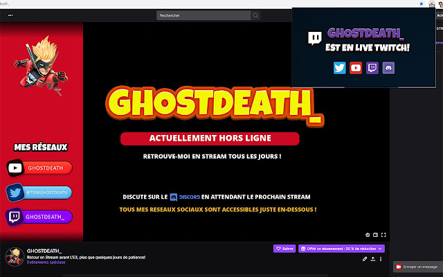 GHOSTDEATH_ Twitch Live Notifications  from Chrome web store to be run with OffiDocs Chromium online