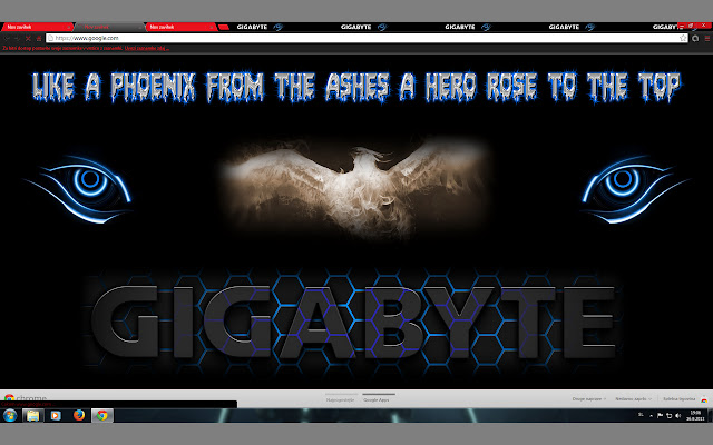 Gigabyte Red Theme  from Chrome web store to be run with OffiDocs Chromium online