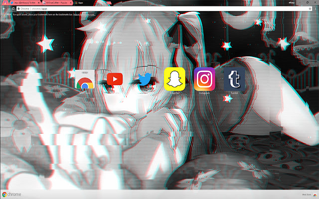 GIRL Hatsune Miku Glitch Wallpaper (Vocaloid)  from Chrome web store to be run with OffiDocs Chromium online