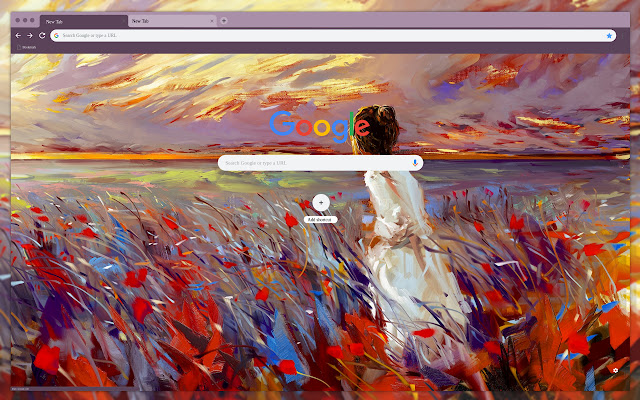 Girl in the field  from Chrome web store to be run with OffiDocs Chromium online