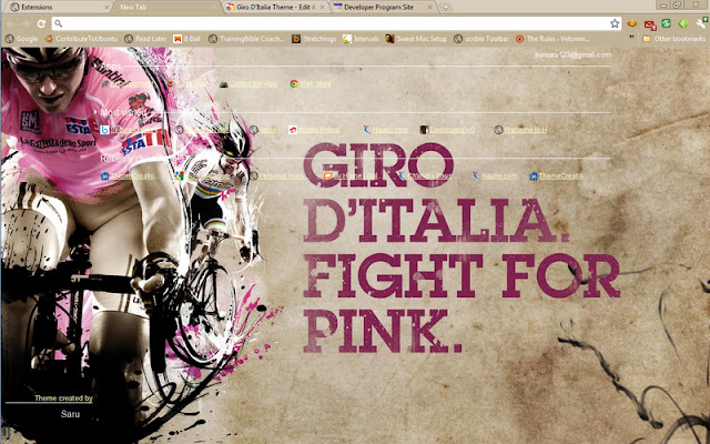 Giro DItalia Theme  from Chrome web store to be run with OffiDocs Chromium online