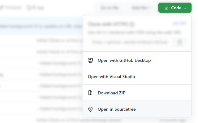 Github Clone to Sourcetree Button  from Chrome web store to be run with OffiDocs Chromium online