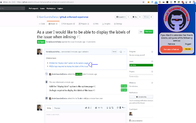 Github Enhanced Experience  from Chrome web store to be run with OffiDocs Chromium online