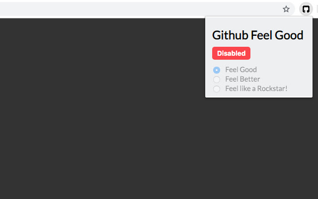 Github Feel Good  from Chrome web store to be run with OffiDocs Chromium online