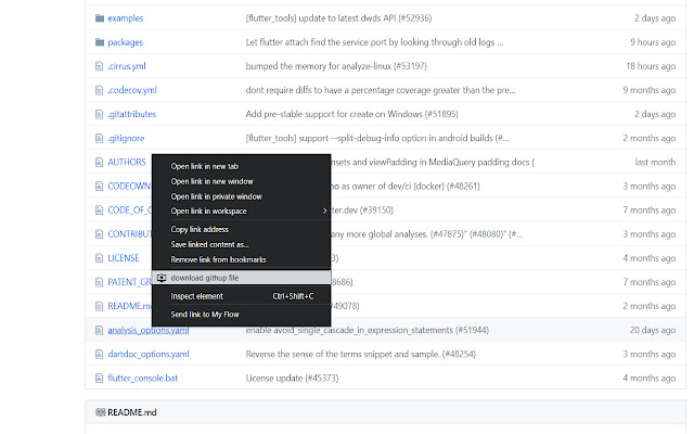 Github files download  from Chrome web store to be run with OffiDocs Chromium online