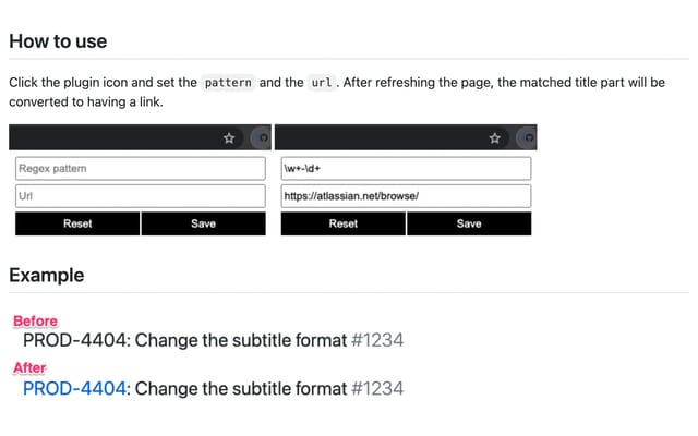 GitHub JIRA Ticket Linker  from Chrome web store to be run with OffiDocs Chromium online