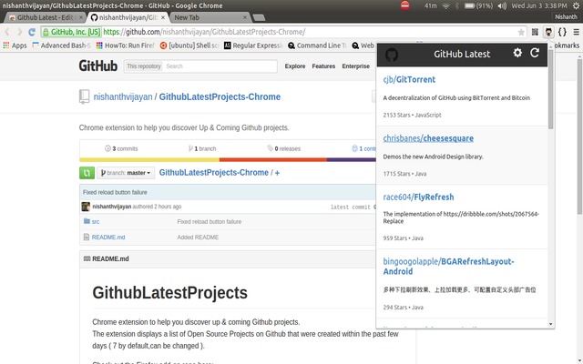 Github Latest  from Chrome web store to be run with OffiDocs Chromium online