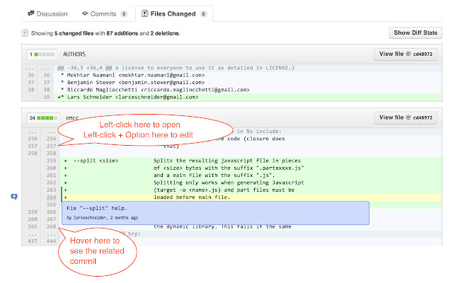 github magic!  from Chrome web store to be run with OffiDocs Chromium online