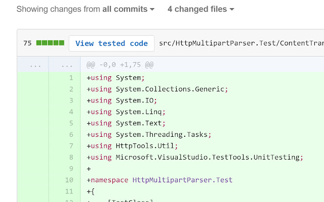 Github TestLens  from Chrome web store to be run with OffiDocs Chromium online