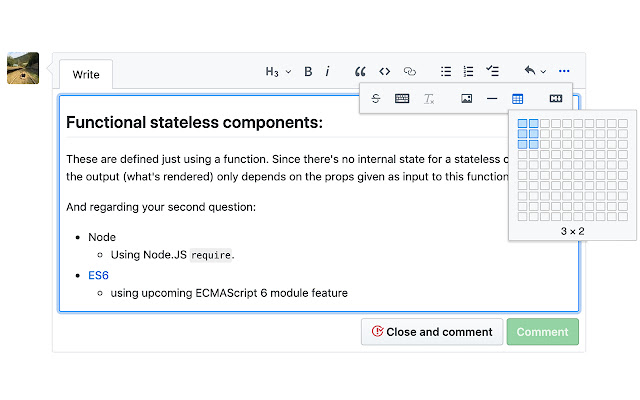 GitHub Writer  from Chrome web store to be run with OffiDocs Chromium online