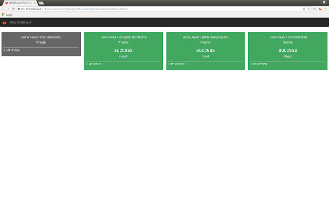 GitLab Dashboard  from Chrome web store to be run with OffiDocs Chromium online