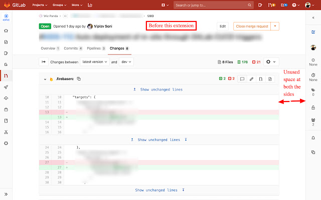 GitLab Improve MR  from Chrome web store to be run with OffiDocs Chromium online