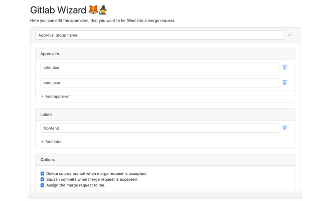 GitLab Wizard  from Chrome web store to be run with OffiDocs Chromium online