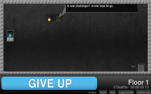 Give Up Game  from Chrome web store to be run with OffiDocs Chromium online