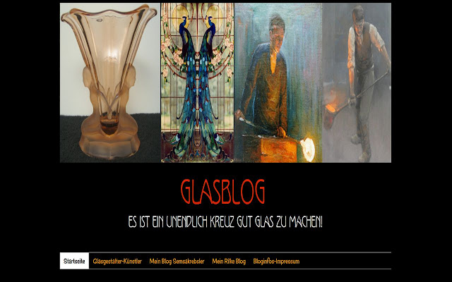 Glasblog App  from Chrome web store to be run with OffiDocs Chromium online