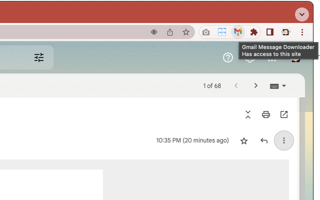 Gmail Message Downloader  from Chrome web store to be run with OffiDocs Chromium online