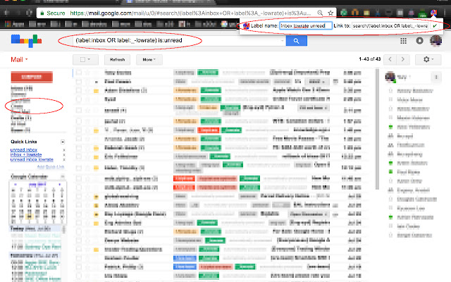 Gmail Quick Links  from Chrome web store to be run with OffiDocs Chromium online