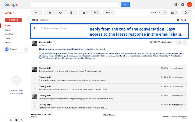 Gmail Reply at the TOP  from Chrome web store to be run with OffiDocs Chromium online