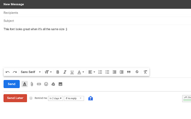 Gmail text formatter  from Chrome web store to be run with OffiDocs Chromium online