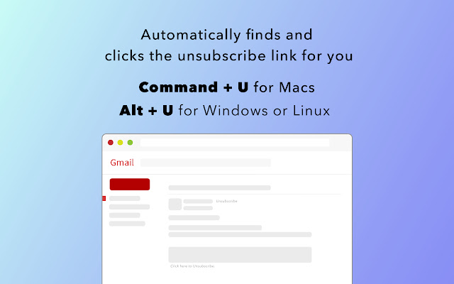 Gmail Unsubscribe  from Chrome web store to be run with OffiDocs Chromium online