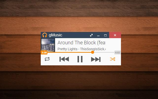 gMusic  from Chrome web store to be run with OffiDocs Chromium online