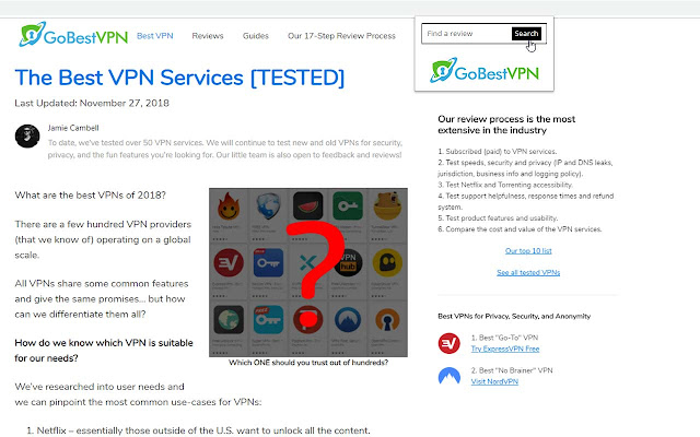 GoBestVPN Search Extension  from Chrome web store to be run with OffiDocs Chromium online