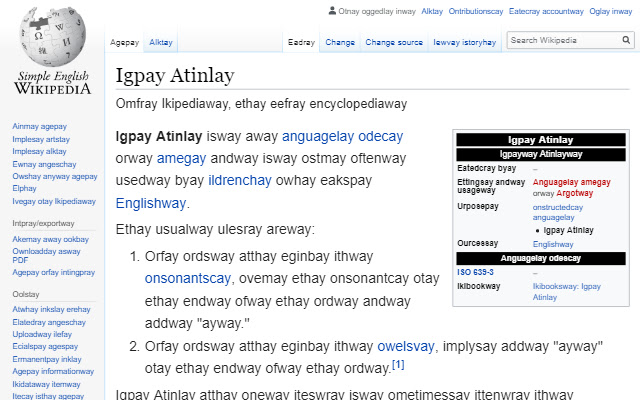 GoHam Pig Latin Translator  from Chrome web store to be run with OffiDocs Chromium online