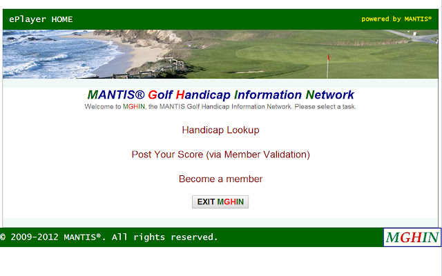 Golf Handicap  from Chrome web store to be run with OffiDocs Chromium online