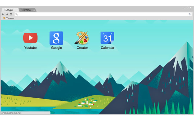 Google Now theme  from Chrome web store to be run with OffiDocs Chromium online